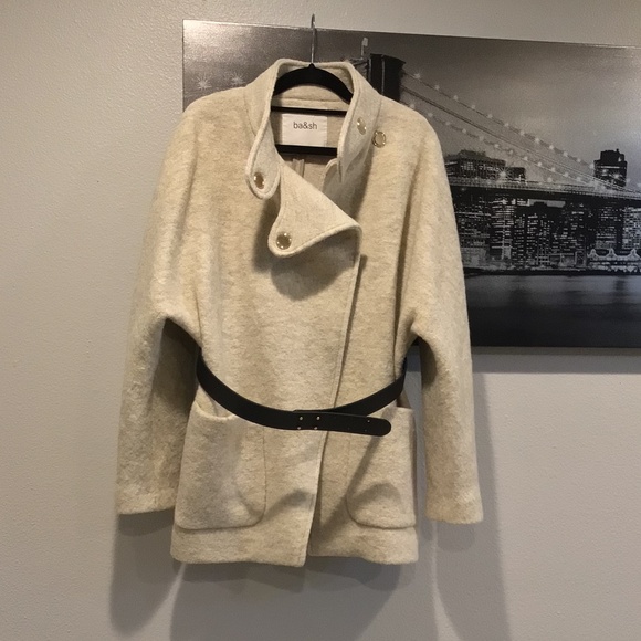 New! ba&sh Calvi Belted Coat - Picture 5 of 10